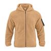 Men's Double-Faced Fleece Oversized Hooded Zip-Up High-Street Fashion Sweatshirt Jacket Top