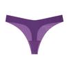 Thin Sexy T-pants Low-rise Sports European and American Seamless Ice Silk Transparent Yoga One-piece Mask Underwear Women