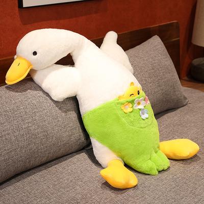 New Big White Goose Comforting Pillow Doll Goose Baby Sleeping On The Side Exhaust Pillow Plush Toy Sleeping Doll