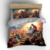 Jesus teaching a crowd. Bedding sets Duvet cover sets Duvet covers Pillowcases(1*Duvet Cover 2*Pillowcases without duvet insert)