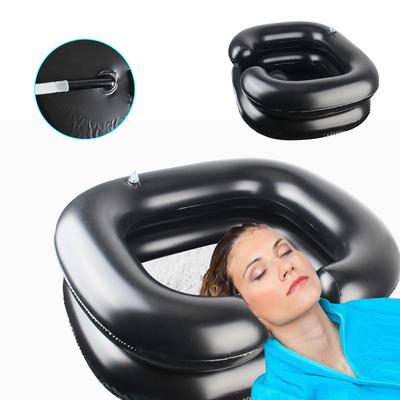 Shampoo Sink With 1M Drain Tube Elderly Medical Care for Bedridden/Injured Hair Washing Tub Portable Inflatable Shampoo Basin