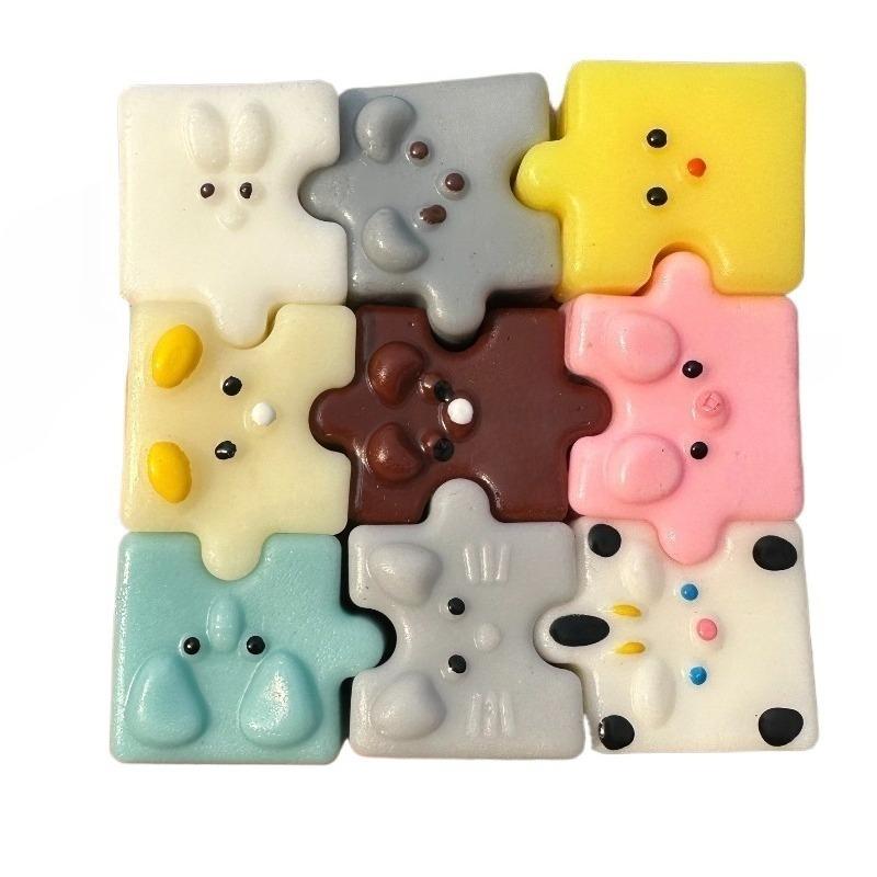 Super Miękka Kreskówkowa Puzzle Gniotek Kolorowe Zwierzątka Puzzle Zabawka Fidgets Prezent Dla Przyjaciół