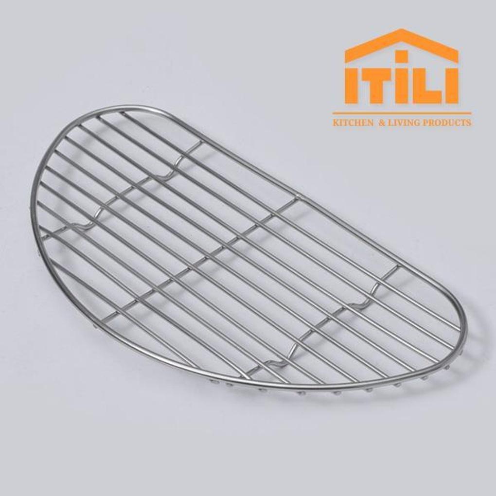 Idily Donkasu Netz Halbmondförmiges Frittiernetz Große Größe