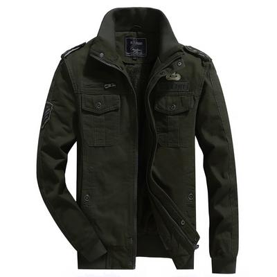 Winter New Young Men's Thin Military Jacket Military Clothing Cotton Loose Coat Men's Casual