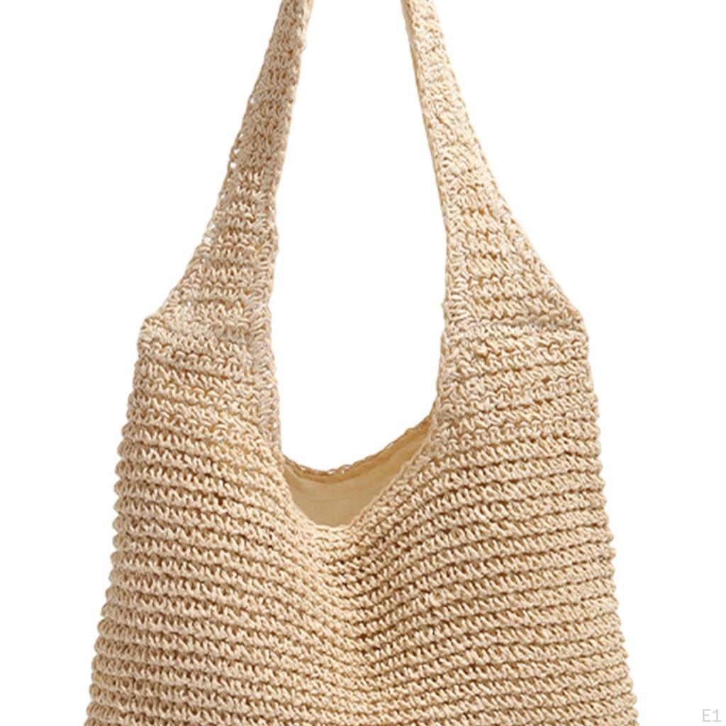 Handwoven Beach Tote Bag Boho Design for Women Shopping Commuting Valentines