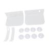 Window Plant Shelves with Suction Cups Support Brackets Square Acrylic Window Sill Extender for Succulents