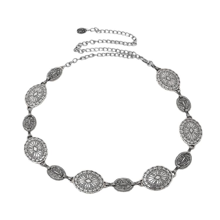 Stylish Versatile Metal Waist Chain Ethnic Style Belt Elegant Beach Party Jewelry Body Accessory for Music Festivals