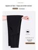 Women's High-Waist Black Cigarette Pants - Slimming, Plus Size, Cropped, Straight Fit for Spring/Autumn