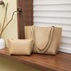Solid Color, Large Capacity Bag, Women's, New Style, Fashionable, Retro, Tote Bag, Versatile, Single Shoulder Mother Bag