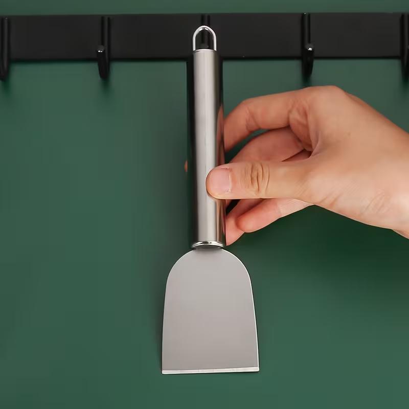 Durable Stainless Steel Scraper for Kitchen Cleaning, Ice Frost Removal Shovel, Multipurpose Stain Remover Tool for Stove, Oven and Household Use