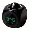 1pc Multifunction Projection Chime Clock LED Light Alarm Clock Voice Prompt Temperature Chime Clock Projection Clock