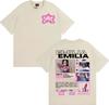 Singer Emilia Mernes MP3 Tour 2025 Graphic T Shirt Men Women Fashion Aesthetic High Street T-shirts Casual O-Neck Cotton T-shirt