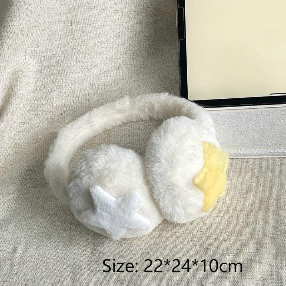 Star Shape Soft Plush Earmuffs Cute Warm Earflap Fashion Plush Ear Cover  Autumn Winter