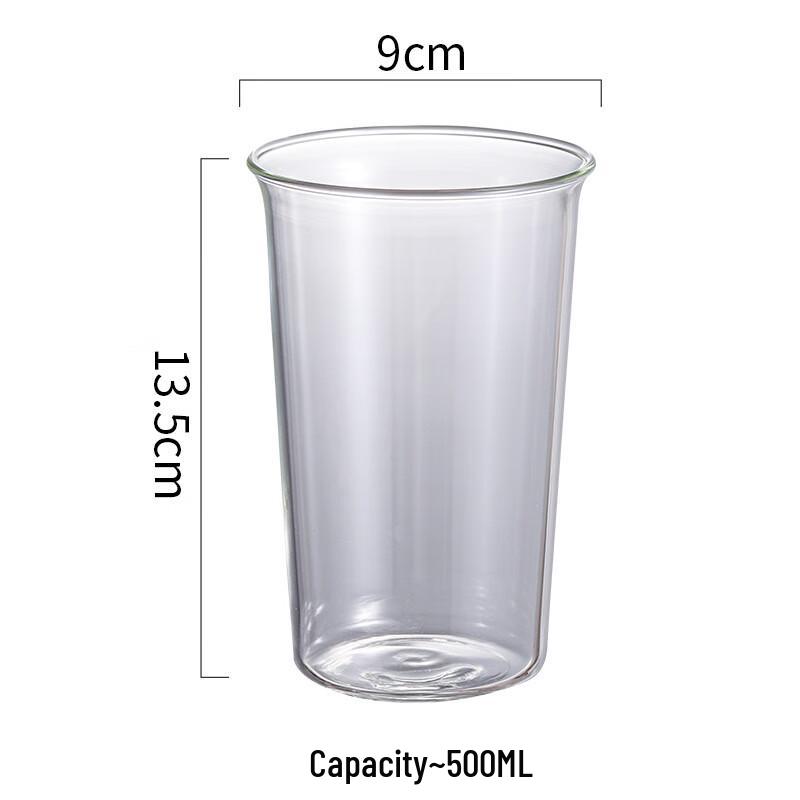 500ml High Borosilicate Glass Coffee & Cold Drink Cup
