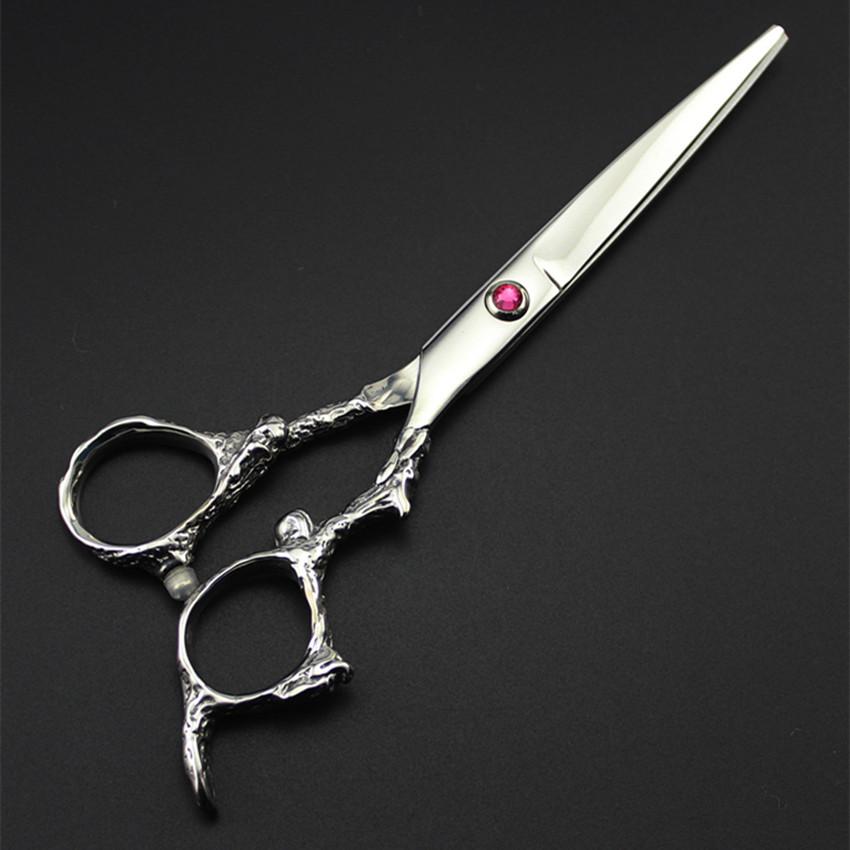 Professional Steel 6 '' Silver Dragon Hair Scissors Haircut Thinning Barber Hair Cutting Shears Hairdressing Scissors