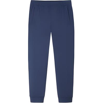 Slim Fit Comfortable Stretch Lightweight Jogger Knit Sports Pants Men Bottoms Midnight-Blue 152427302-1