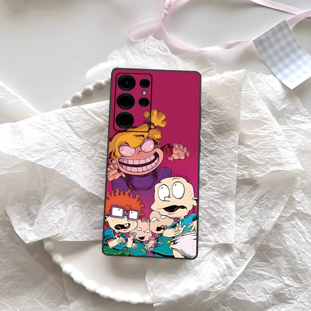 Cartoon Funny R-Rugrats Phone Case For Samsung S 24 Fe 25 Ultra Plus 20 Lite 21 30 22 23 24 22 Ultra 5G Fundas