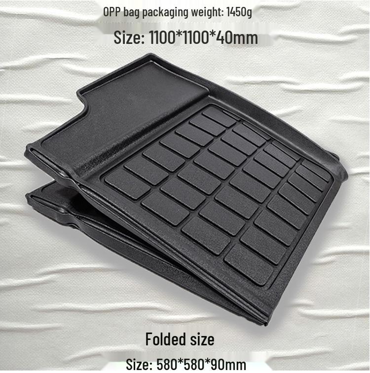 25-Year Tesla Model 3/Y Front & Rear Trunk Mats - Waterproof TPE Upper & Lower Compartment Liners