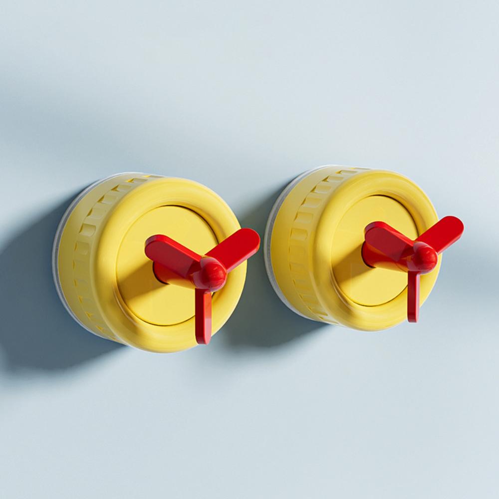 

Wall Mounted Self-Adhesive Wall Hooks Vacuum Swivel Towel Racks Suction Cup Hook Bathroom Storage жёлтый