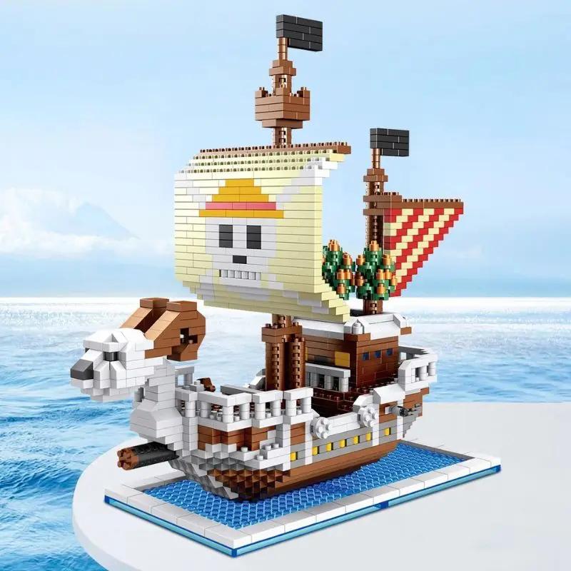DIY Navigation Ship Building Blocks Toy, Pirate Ship Decoration Educational Toy ,Gifts For Boys And Girls