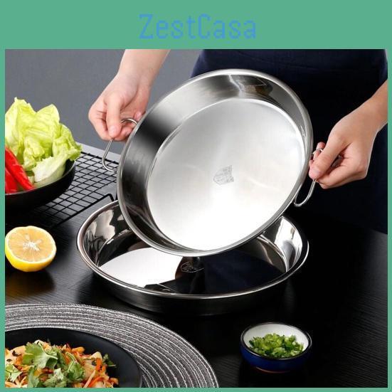 Handle Steamer Allinone Dual Pan Bake Food Grade Portable Kitchen Cold Noodle Making Plate Daily