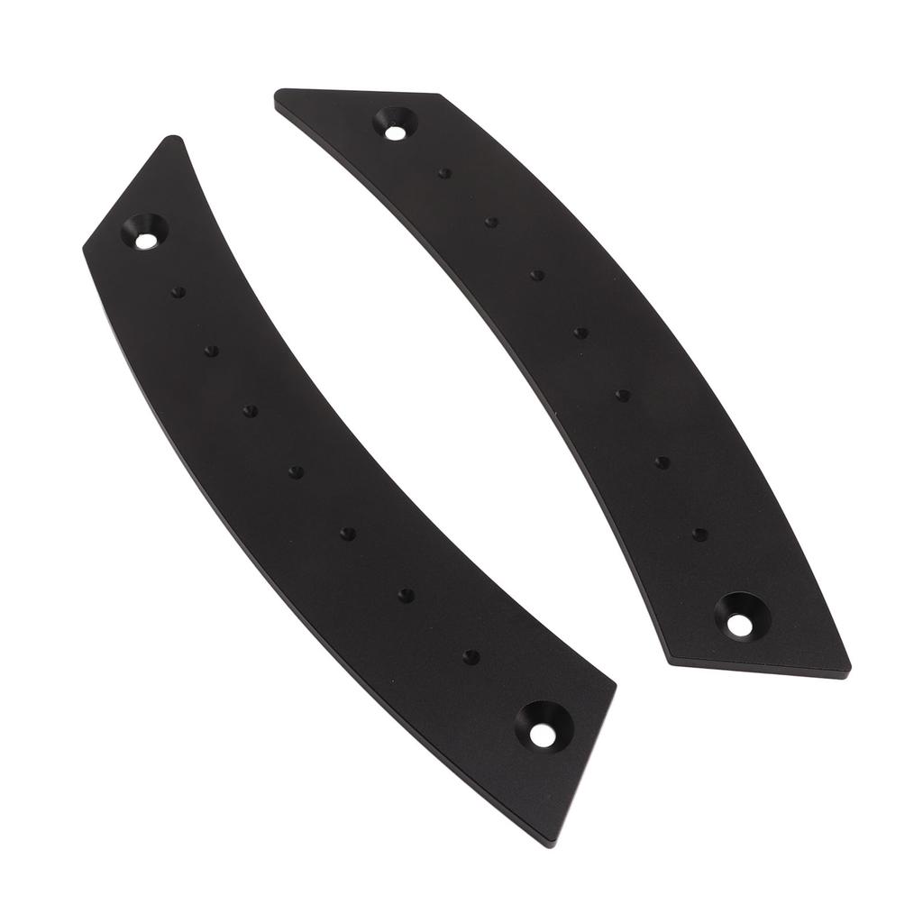 2pcs Door Panel Pull Handle Set Aluminium Alloy Labor Saving High Strength Rust Proof for Cars Black