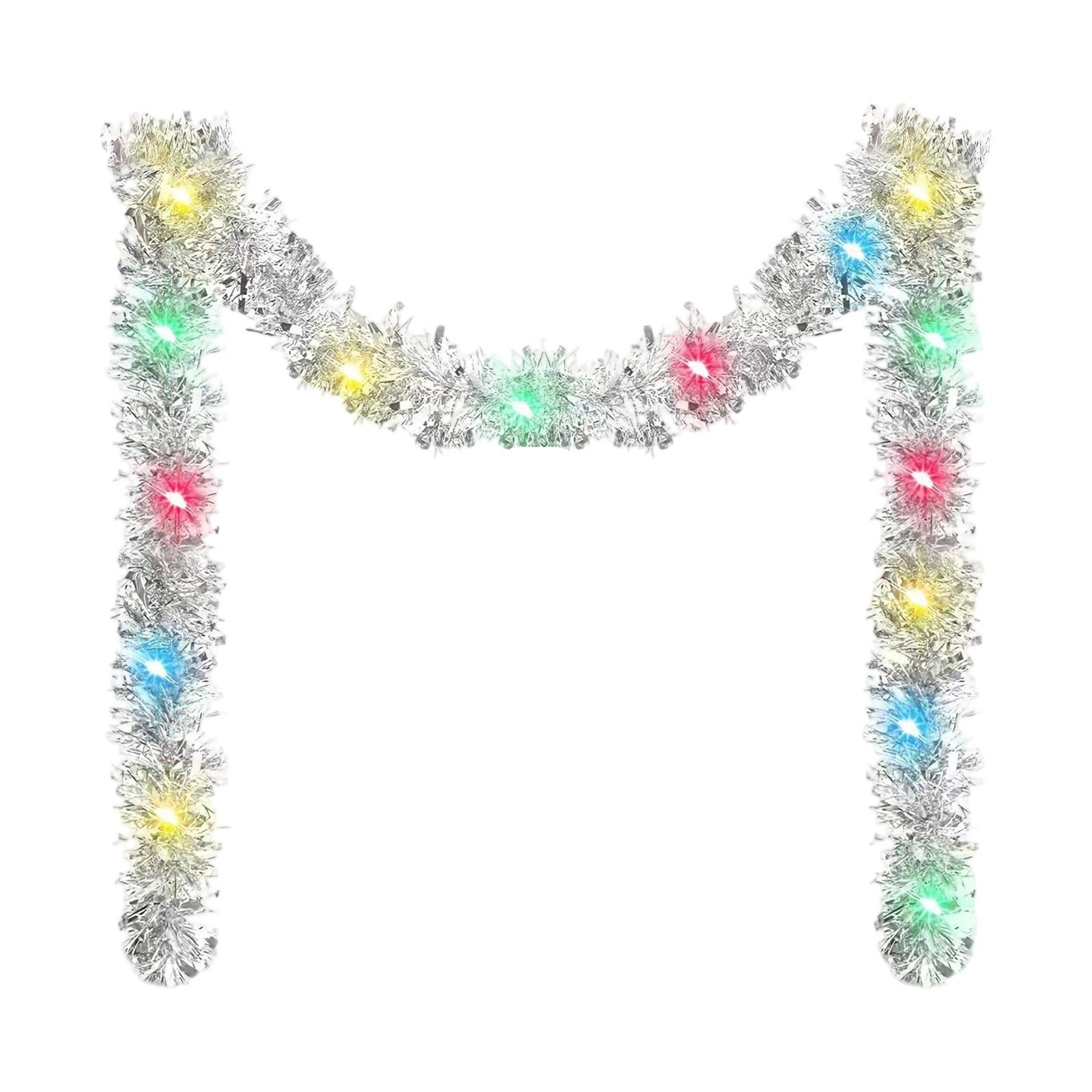 

Christmas Decorative Strip With Light Wool Strip, 5-meter Long With Colorful Lights One Size серебряный