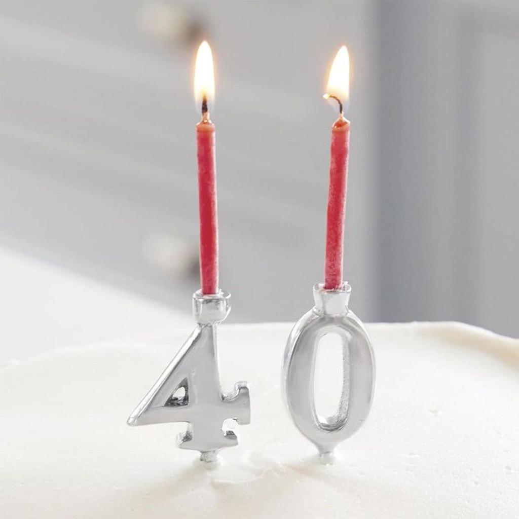 0-9 Numbers Birthday Candle Holders for Cake 10 Pieces Birthday Party Supplies Digital Cake Candle Holder