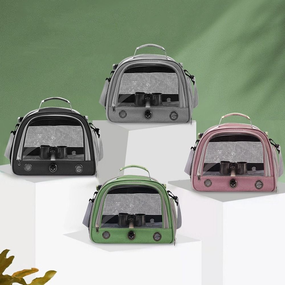 Breathable Portable Parrot Travel Bag with Tray Pet Handbag Parrot Carrier Bag Pet Supplies