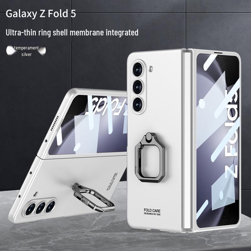 

Samsung Z Fold 5 Protective Case - Foldable Magnetic Phone Cover with Hinge Bracket for Business. Samsung Galaxy Z Fold5