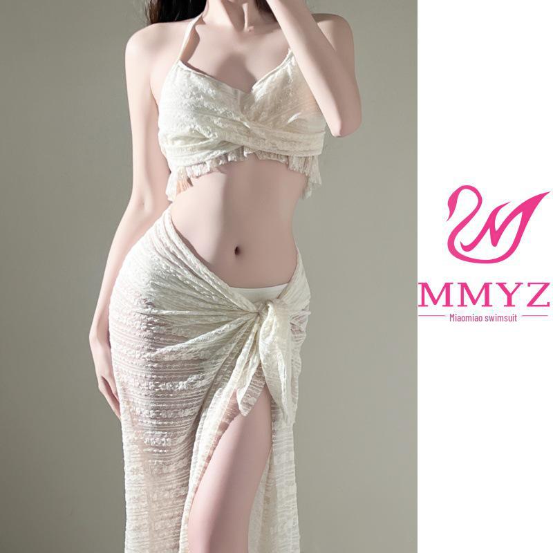 

2025 Женский Сексуальный Кружевной Купальник Бикини - Раздельный Топ-Труба с Прикрытием Бедер, Идеально подходит для Горячих Источников и Пляжа. M (Suitable for 95-105 jin)