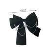 Cute Sweet Girly Dark Bow Hair Clip Bow Cross Gothic Y2K-style Bow Bunches Accessories Sweet Balletcore