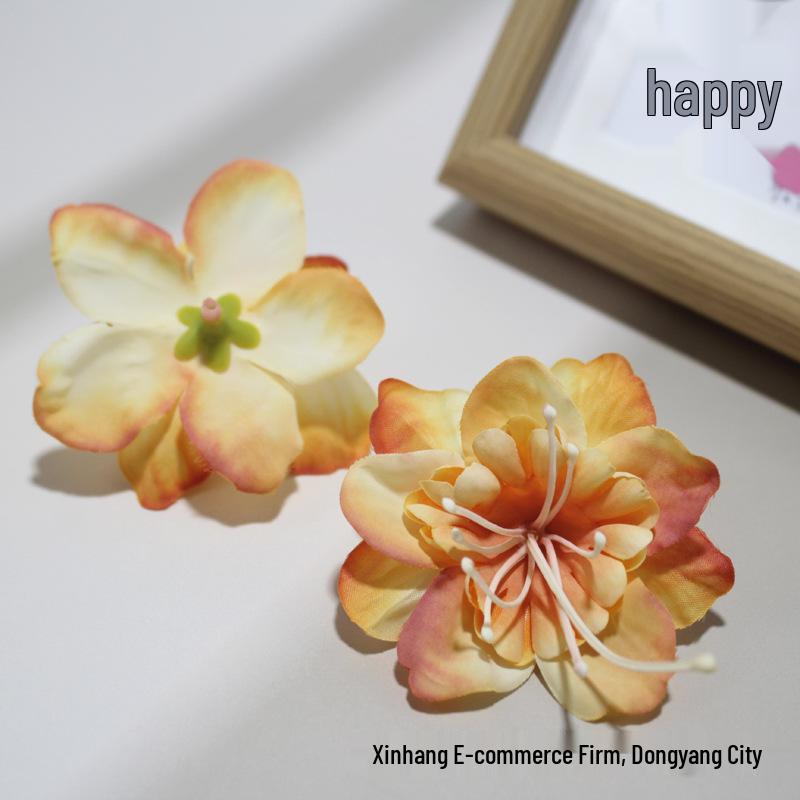 Silk Jasmine Flower Heads for Headdress, Cake & Photography Decorations, DIY Hairpin Craft