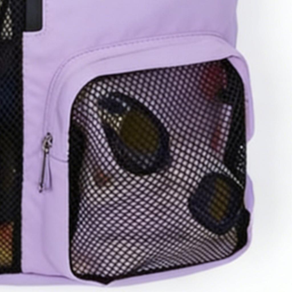 Swim Backpack Tear Proof Water Proof Mesh Drawstring Backpack with Wet Pocket for Gym Workout Beach Violet