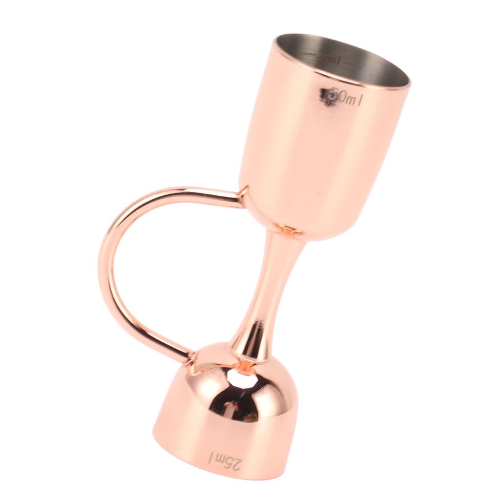 Doppelseitiger Cocktailglocken-Jigger Edelstahl Doppelendiger Weinmessbecher Jigger für Bar