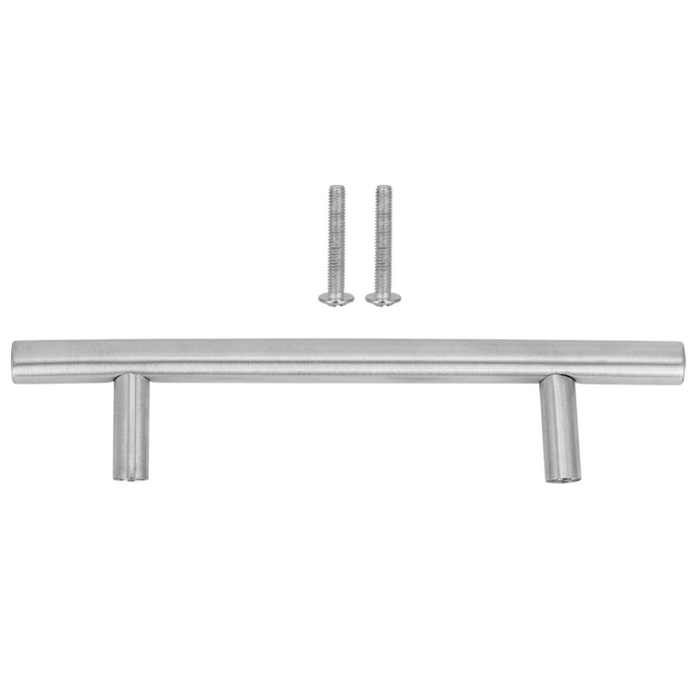 6pcs Easy Install Drawer Pulls Stainless Steel Bar Handles Durable Cabinet Handles Kitchen Cabinets
