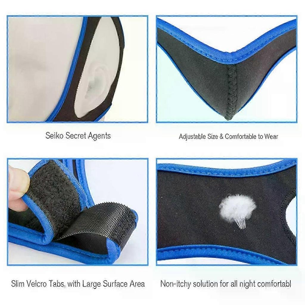 Anti-snoring Mouthpieces Chin Strap Sleep Care Breathable and Comfortable Anti Snore Belt for Men Women Daily Sleeping
