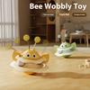 Cat Toy Bee Tumbler Rotating Play Plate Cat Teaser Artifact Self-hi Cat Toy Cat Teaser Stick Toy