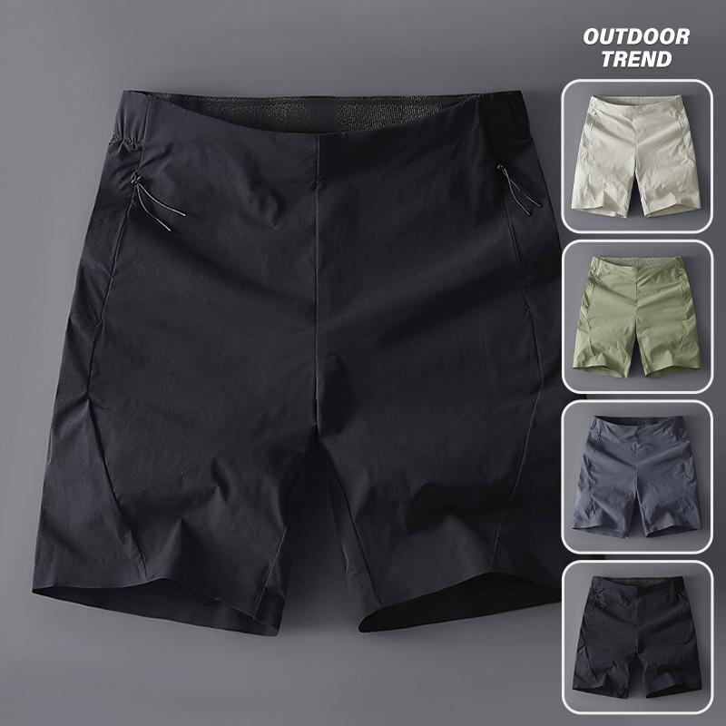 Summer Casual Men's Loose Straight Leg Five Quarter Pants Sports Shorts