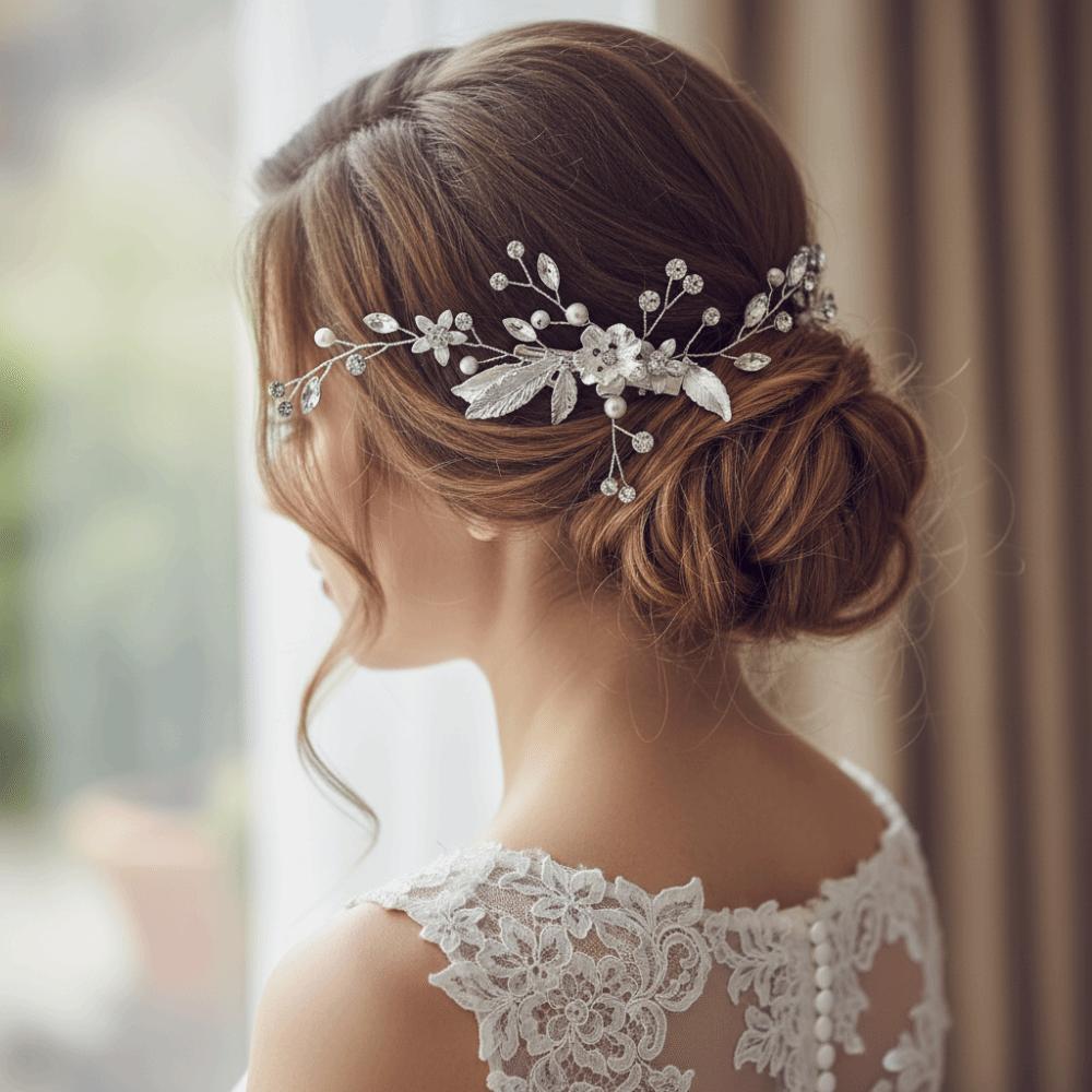 Luxury Crystal Hair Clip Elegant Wedding Hair Accessories Versatile Hair Ornaments  Formal Events