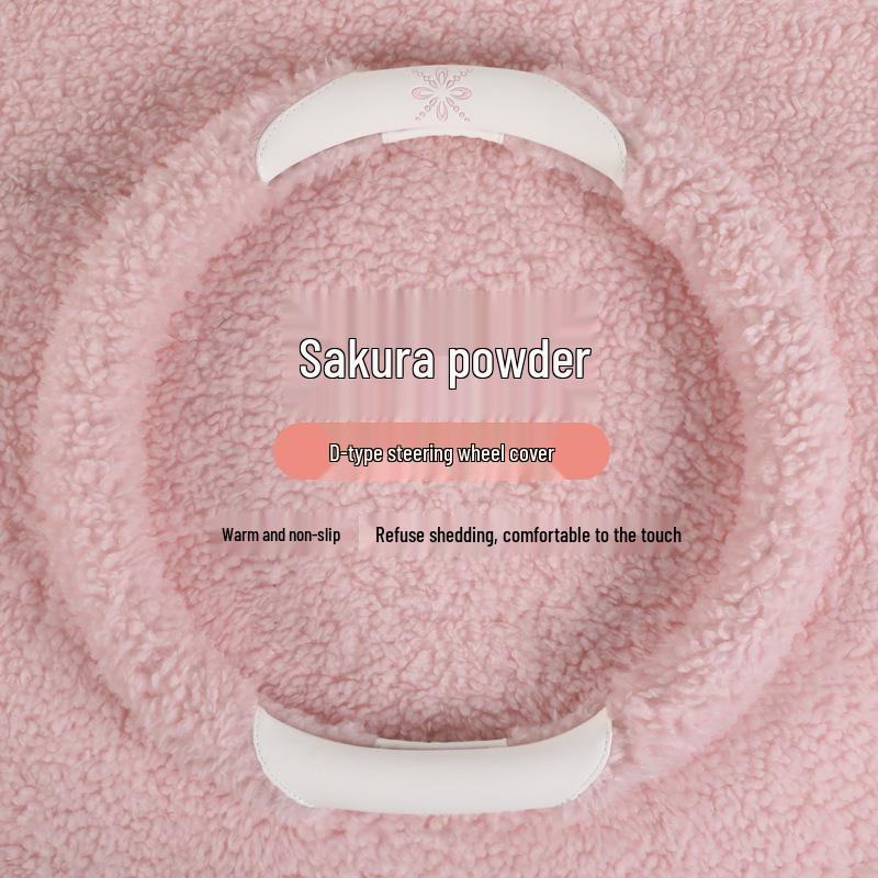 Damen Winter Kamelie Plüsch Lenkradbezug - Warm und Weich