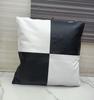 Lambskin Leather BLACK & WHITE Cushion Color, CHESS Board Cushion Cover, Throw Pillow Cover for Bedroom Living Room Sofa Bed Square Cover