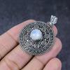 Natural Rainbow Moonstone Handmade 925 Sterling Silver Gift Pendant 1.75" K8t92