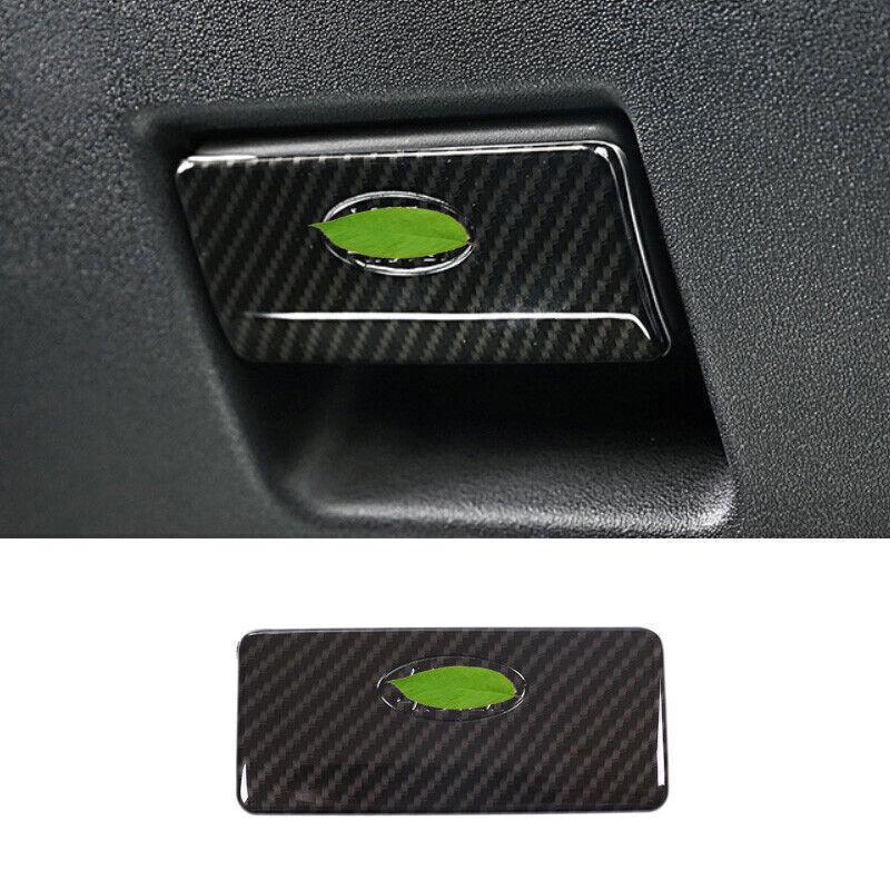 For Range Rover Evoque 2012- Carbon Fiber Co-Pilot Storage Box Handle Cover
