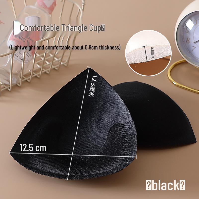 Triangular Breathable Sports Bra Sponge Insert with Anti-Exposure and Sweat-Absorbent Cotton Pad.