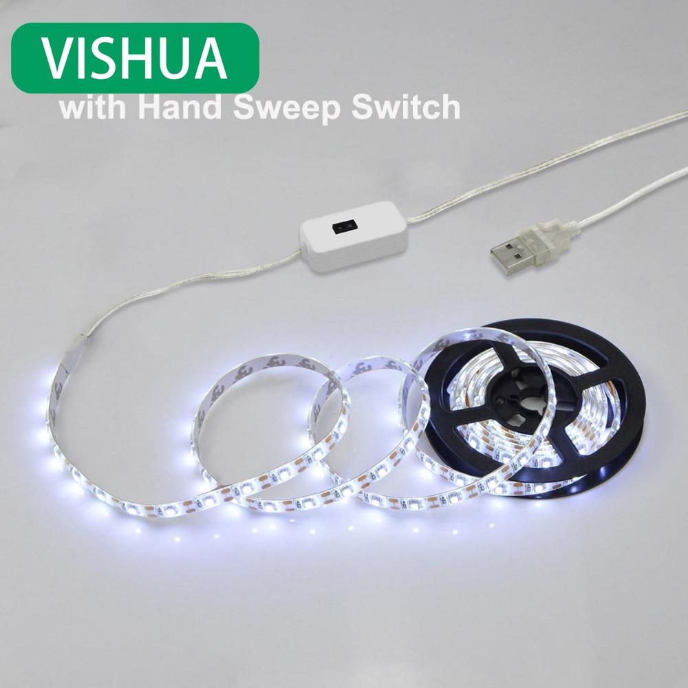 

Светодиодная лента с датчиком движения, питание от USB 0.2M белый