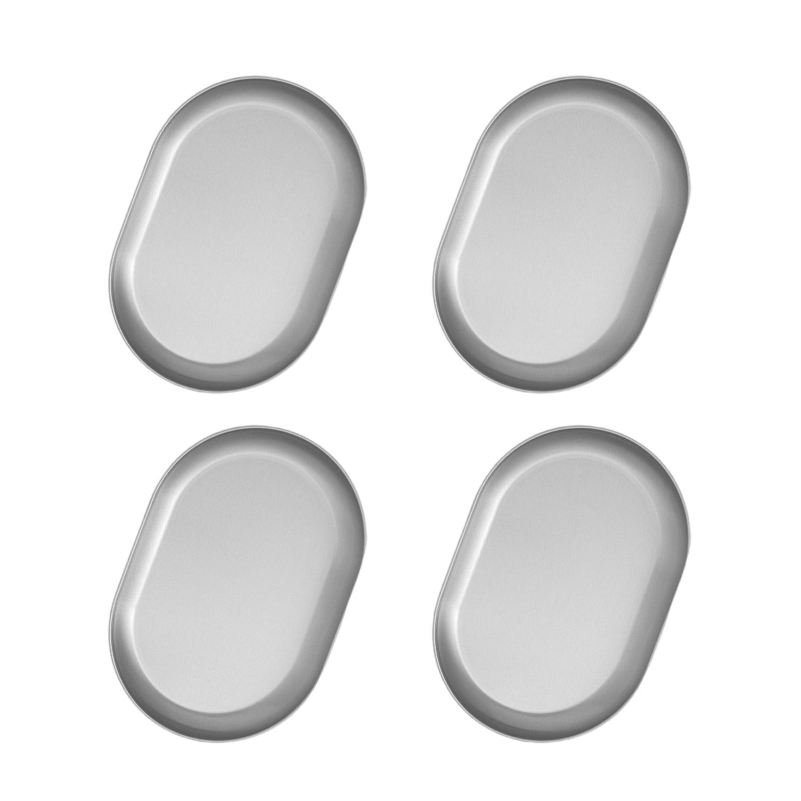 

Мелкие тарелки 4 шт. 304 текстура из нержавеющей стали многоразовые для кухни и столовой многофункциональное использование в приготовлении пищи и сервировке