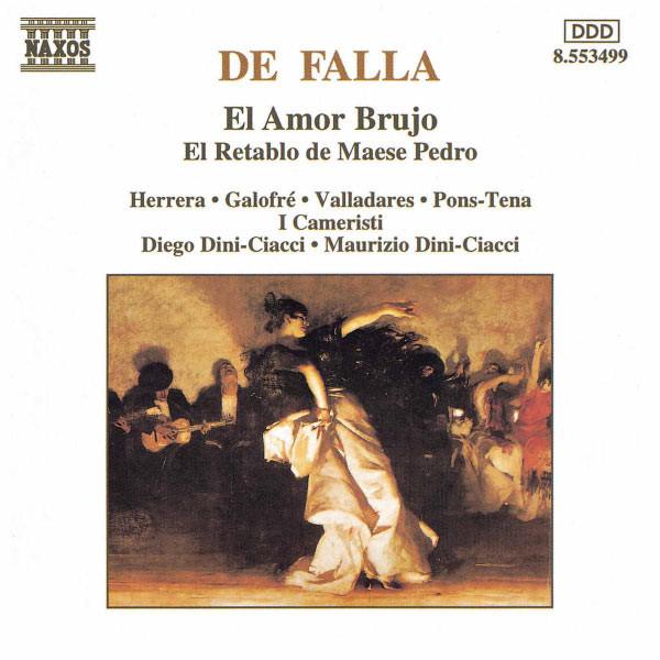 

CD MANUEL DE FALLA - El Amor Brujo - El Retablo De Maese 8553499 Naxos 1996 Non Japan ObiClassical Used