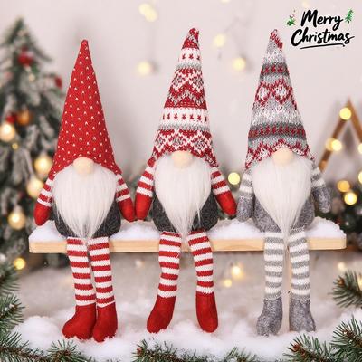 Nordic-Style Faceless Christmas Gnome Ornaments