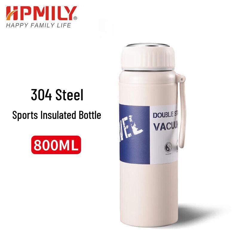 HPMILY Portable 304 Stainless Steel Insulated Water Bottle